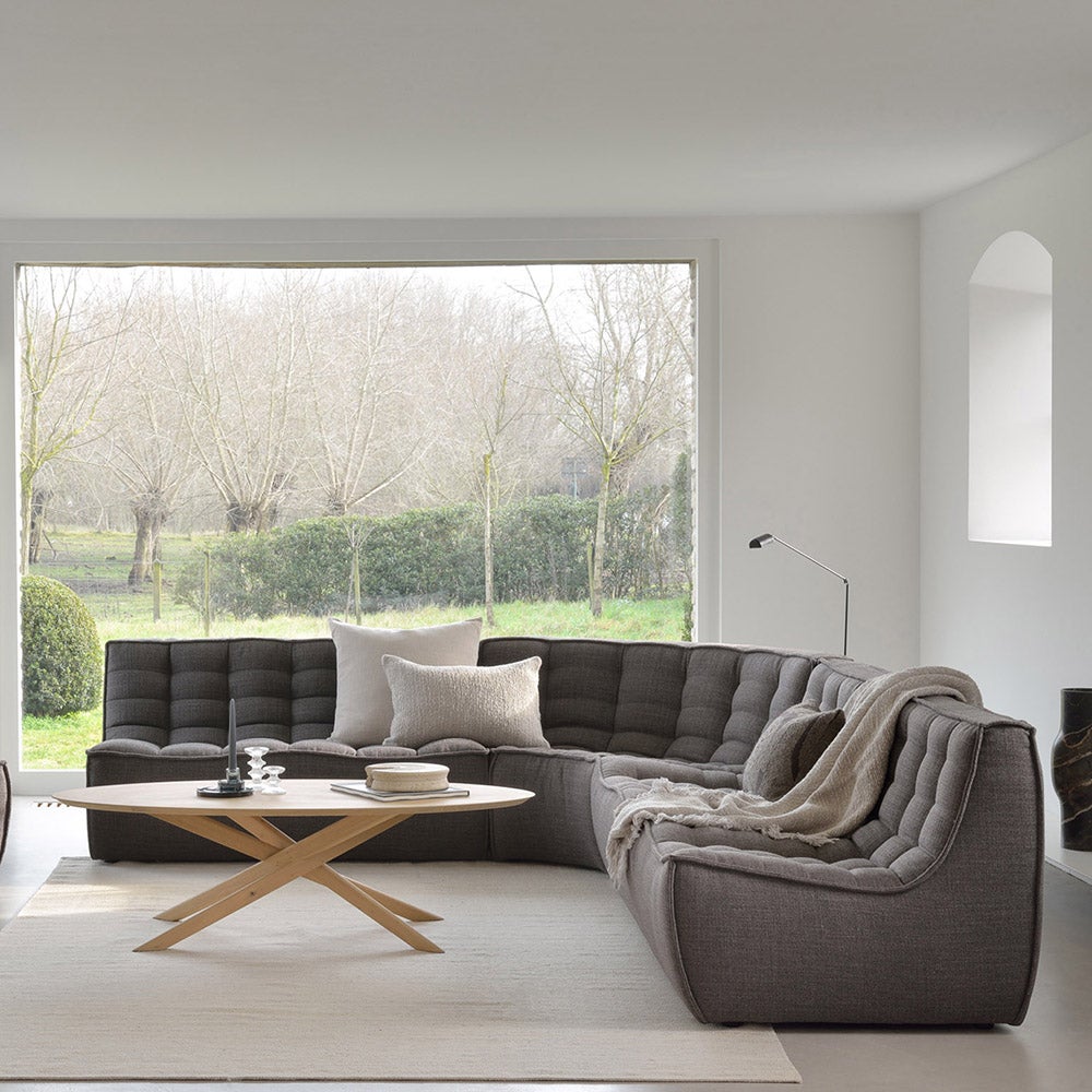 N701 2-sits soffa Dark Grey