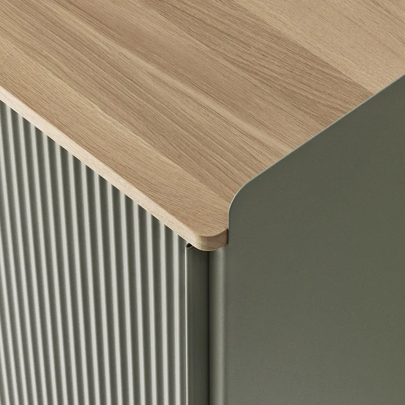 Muuto, Enfold Sideboard 100 x 45 cm  - Oiled oak Dusty Green view 2