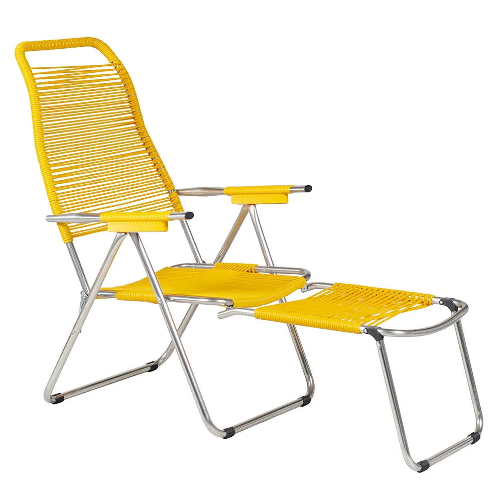 Fiam, Spaghetti footrest yellow matt aluminium