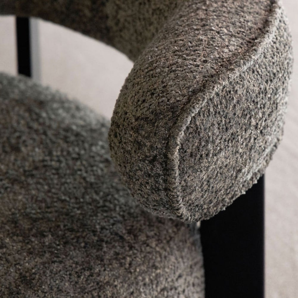 Porto tygfåtölj Vega wood