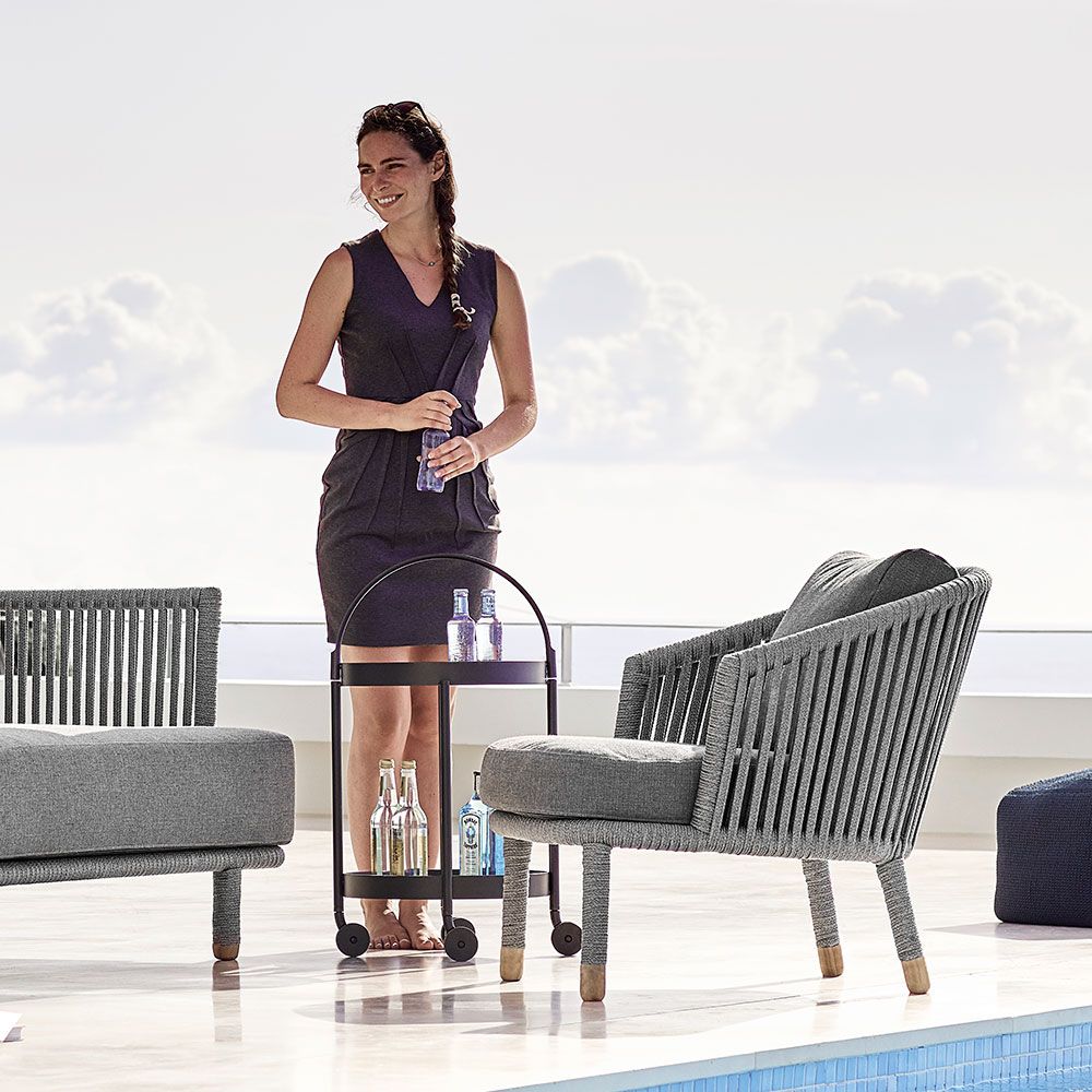 Roll Vagn / Sidobord Lava Grey