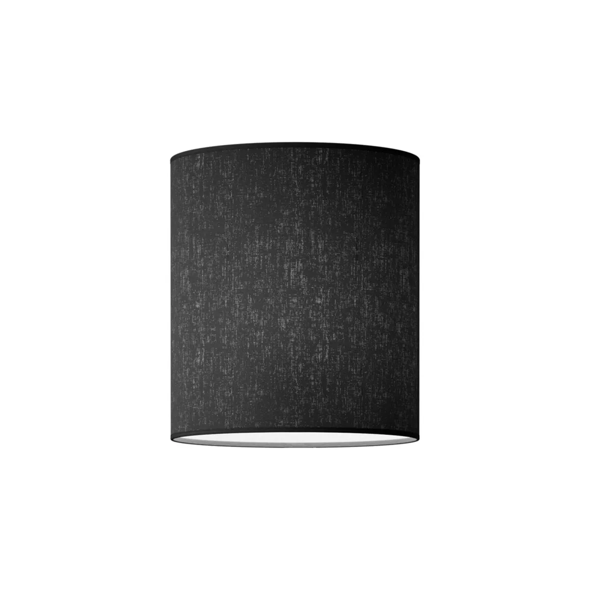 Dual lampskärm Ø27xH30 cm textil svart linne