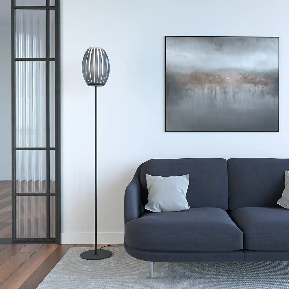 Tentacle golvlampa M Svart/Rök E27