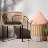 Delta stol    Antracit / Natural Wicker / Teddy Black