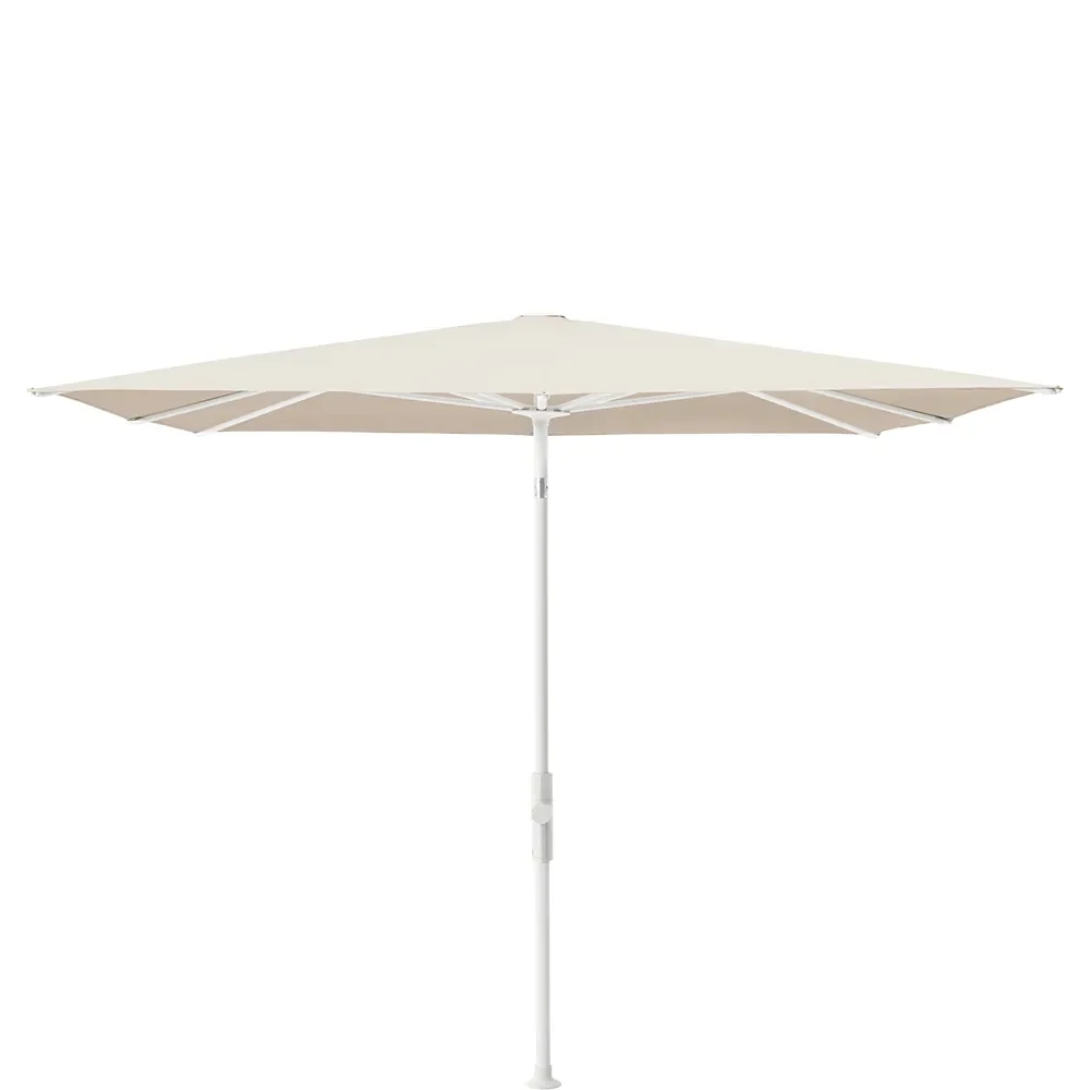 Glatz, Twist parasoll 240x240 cm matt white Kat.5 523 Champagner