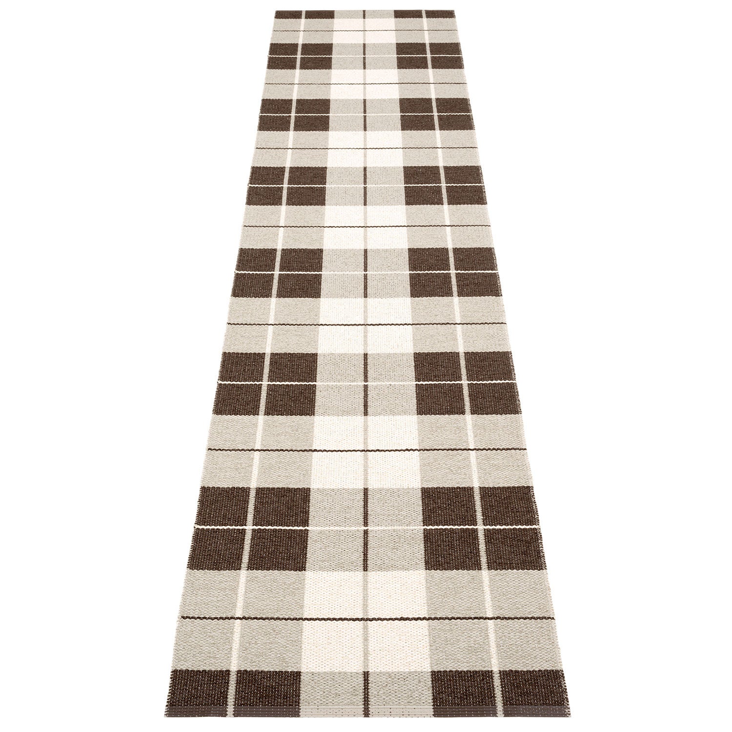 Pappelina, Ed matta 70x335 cm dark brown / linen / vanilla