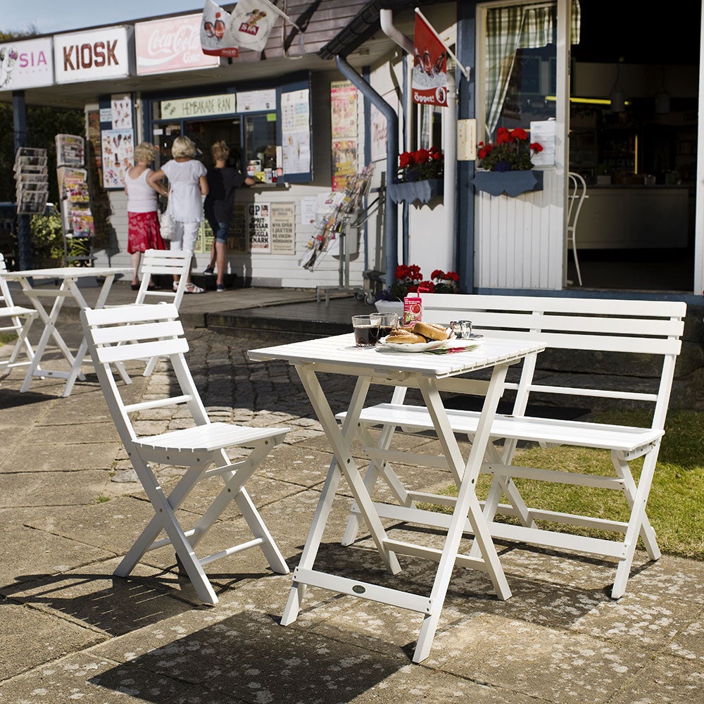 Åre soffa fällbar vit akacia 