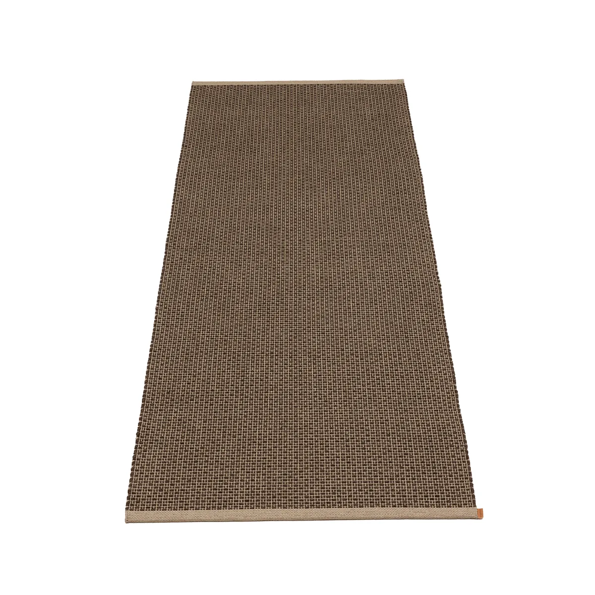Pappelina, Tvättbar Plastmatta NILS Dark Brown 70x300 cm