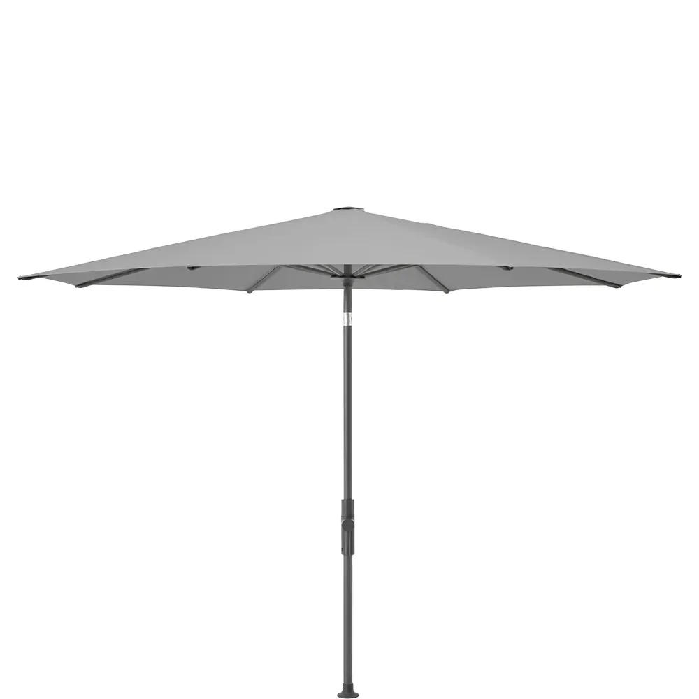 Glatz, Twist parasoll 330 cm anthracite Kat.5 652 Silver