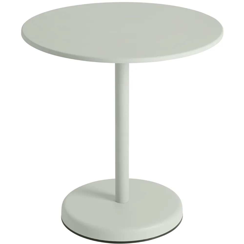muuto, linear steel cafébord ø70 cm grey