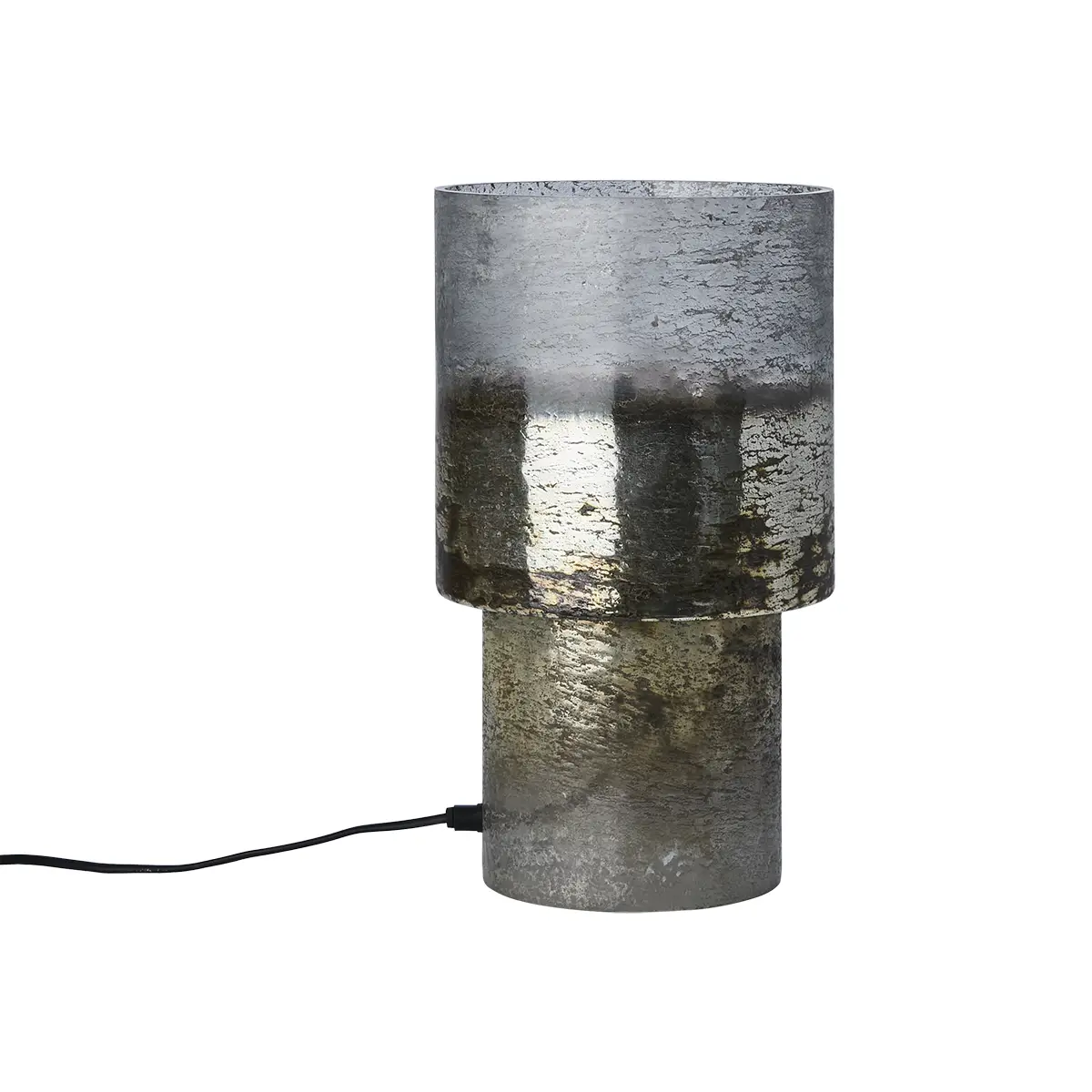 Affari of Sweden, Bordslampa i glas Eldor Silver H35 cm