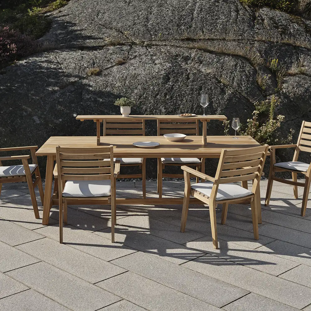 Keros matbord 100x220 cm teak