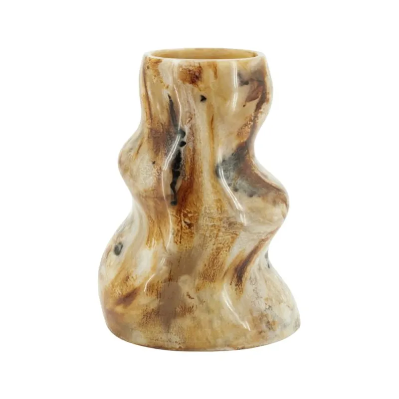 By-Boo, Stonea 1 vas 19x17x26 cm resin brun