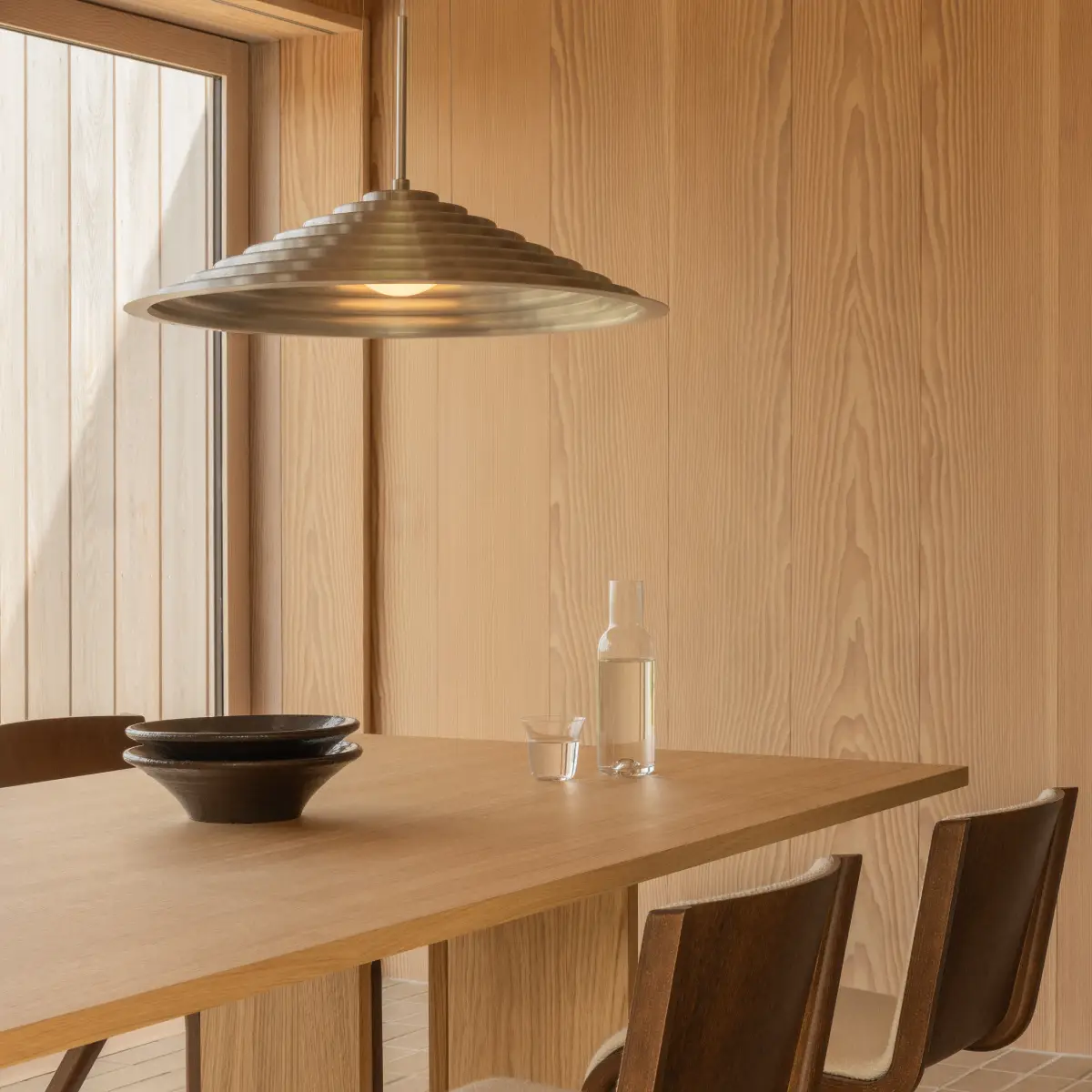 Chancery Taklampa Borstad Aluminium Ø75 cm