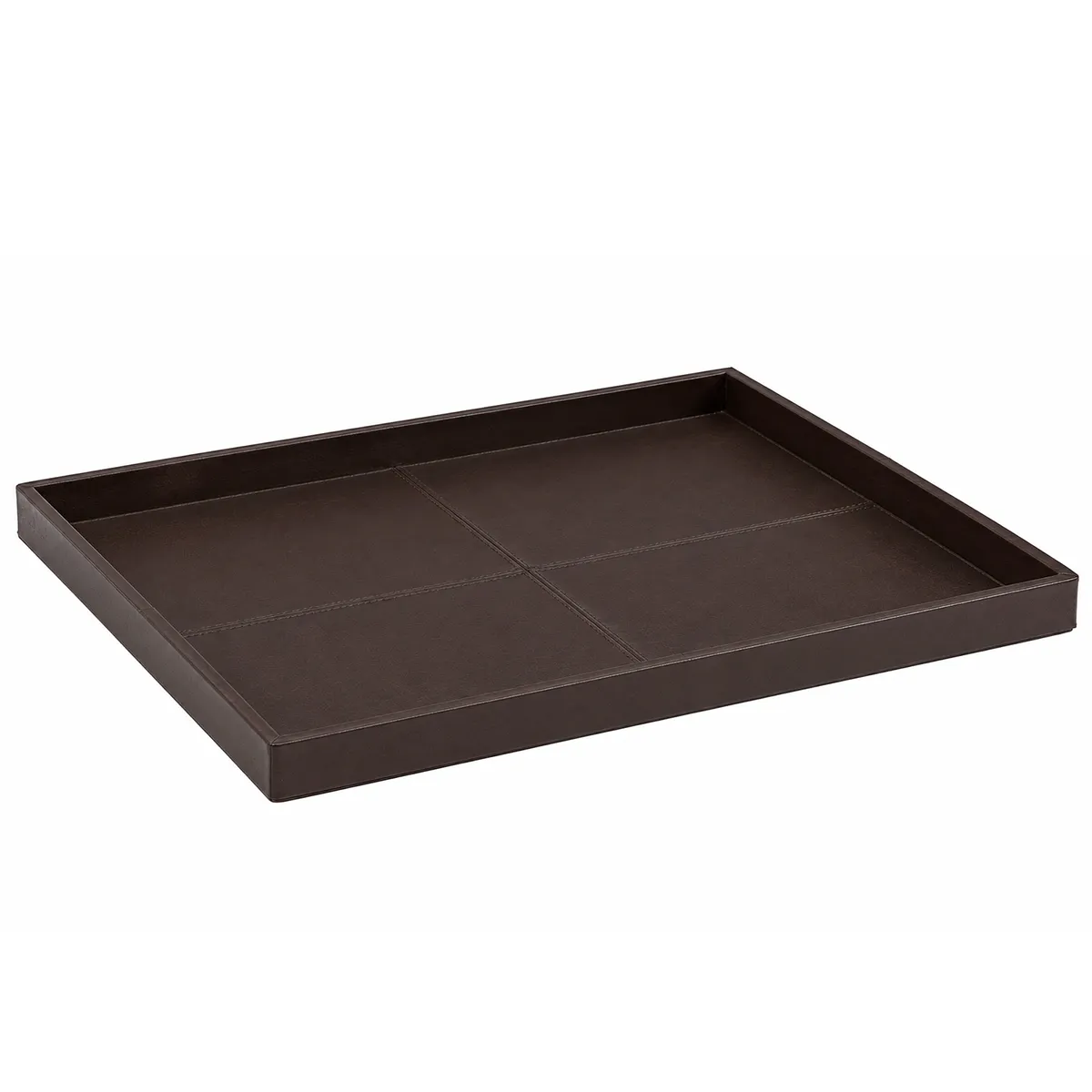 Artwood, Dekorationsbricka i läder Montero Deep brown