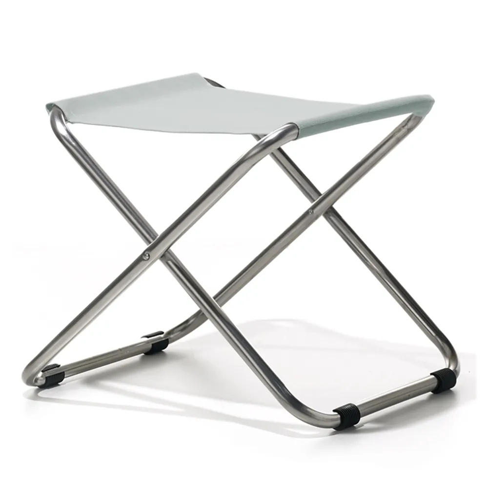 fiam, chico fotpall sage green aluminium/textilene