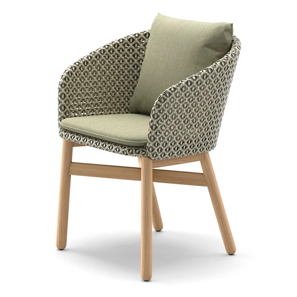 Dedon, Mbrace karmstol med teak AW6 teak 0205 alloro 0120