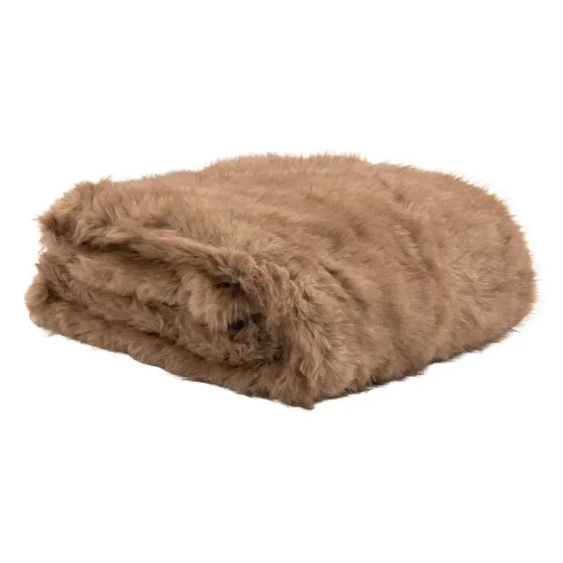 Foxy Fox Pläd 170x130 cm Polyester light brown