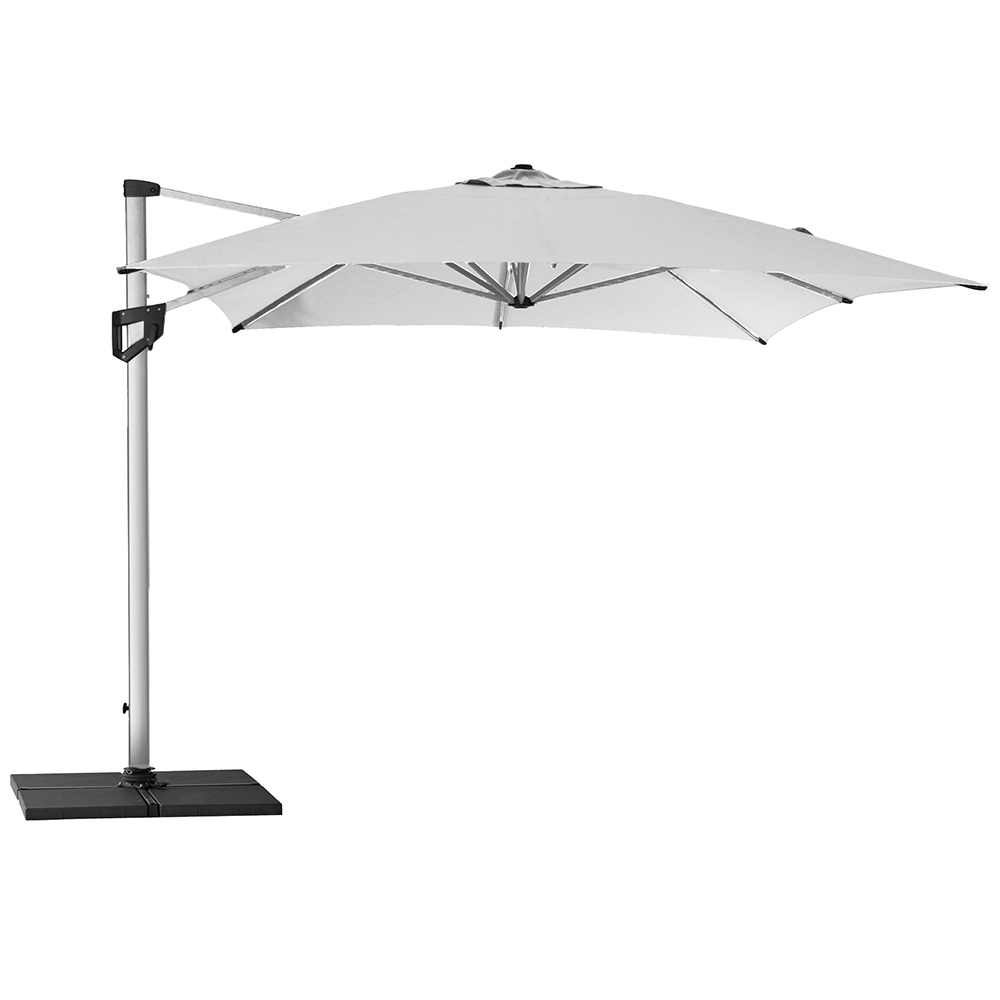 Cane-Line Hyde Luxe 300×400 cm Dusty White frihängande parasoll