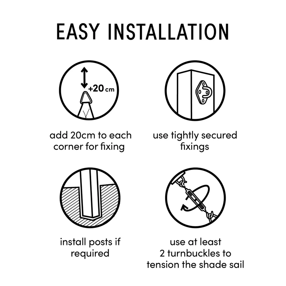 Coolfit solsegel triangulärt 90° 400x570cm grå