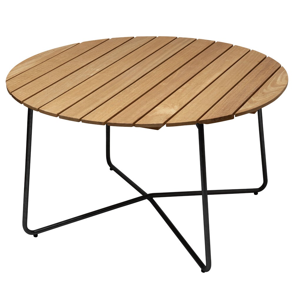 9A Bord 120 Cm Oljad Ek/Svart Stativ